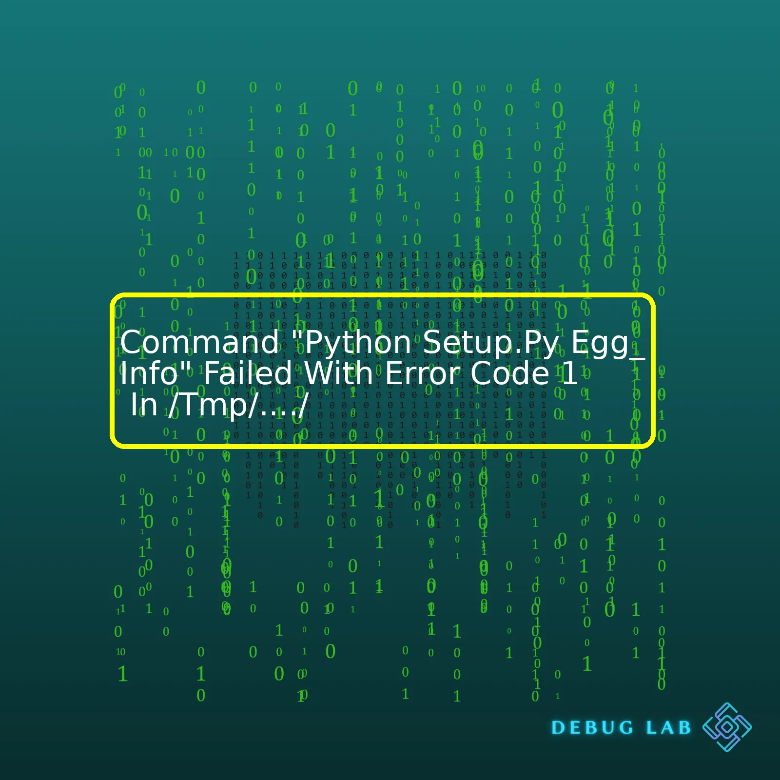 Command "Python Setup.Py Egg_Info" Failed With Error Code 1 In /Tmp/..../