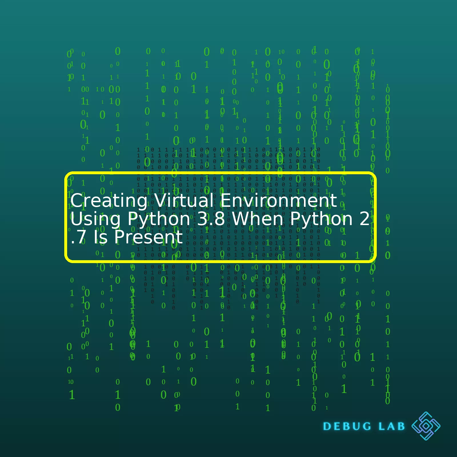 Creating Virtual Environment Using Python 3.8 When Python 2.7 Is ...