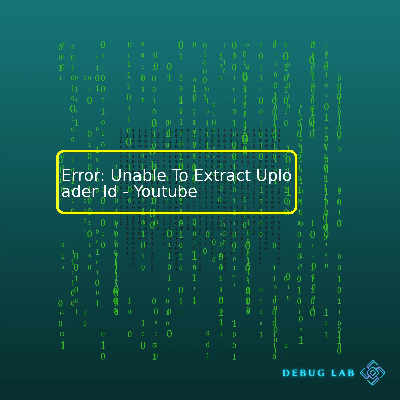 Error: Unable To Extract Uploader Id - Youtube