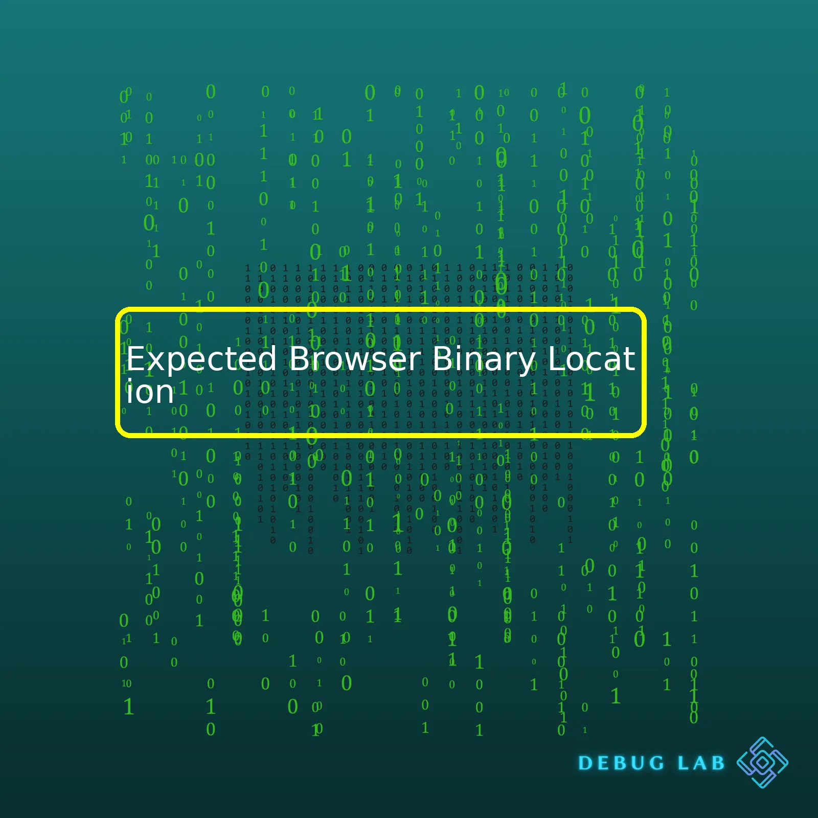 Expected Browser Binary Location