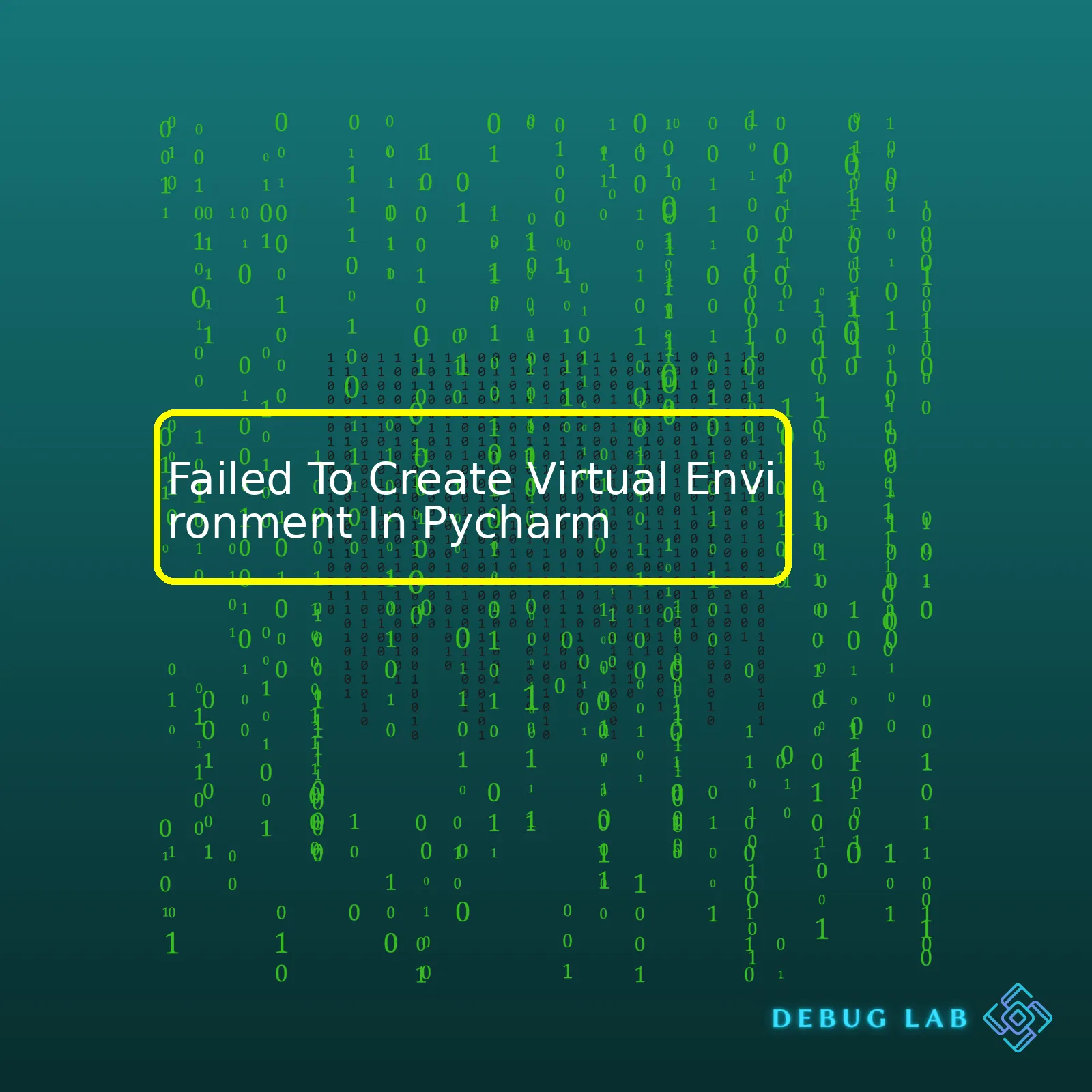 Failed To Create Virtual Environment In Pycharm