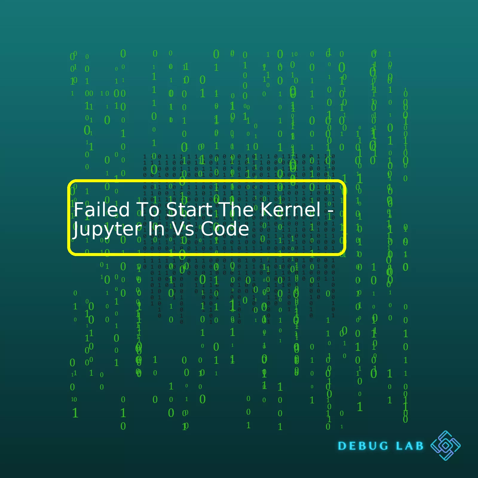 Failed To Start The Kernel - Jupyter In Vs Code