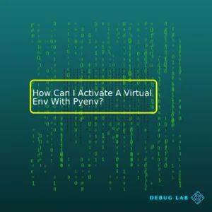 How Can I Activate A Virtual Env With Pyenv?