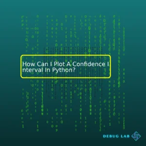 How Can I Plot A Confidence Interval In Python?