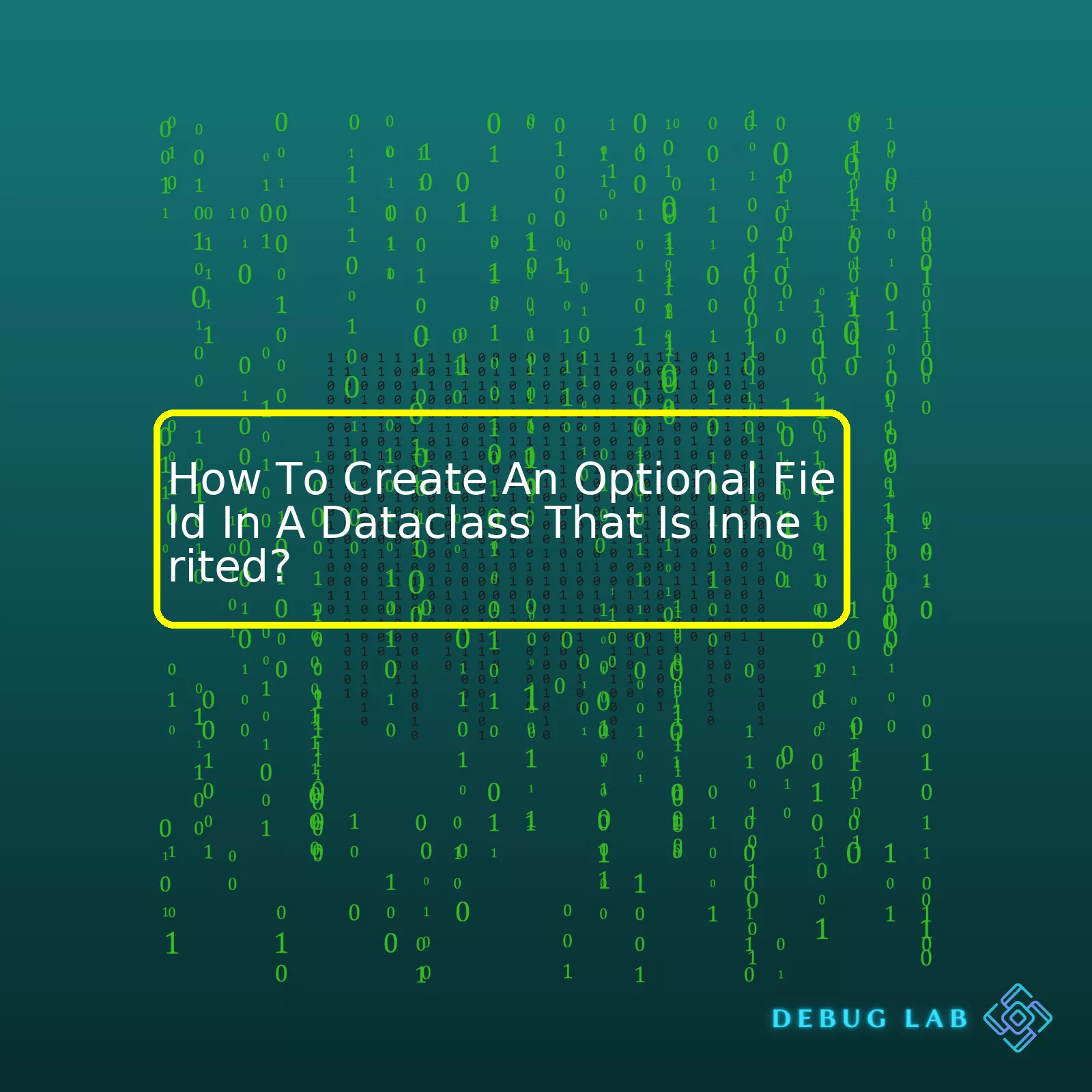 How To Create An Optional Field In A Dataclass That Is Inherited?