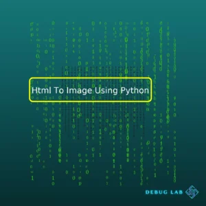 Html To Image Using Python