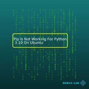 Pip Is Not Working For Python 3.10 On Ubuntu