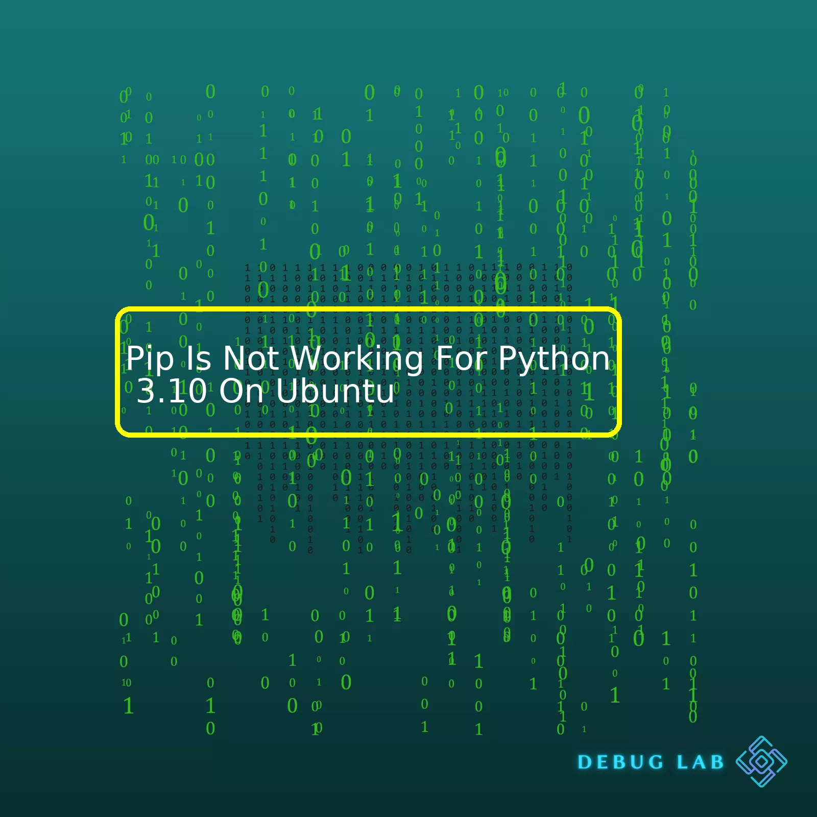 Pip Is Not Working For Python 3.10 On Ubuntu