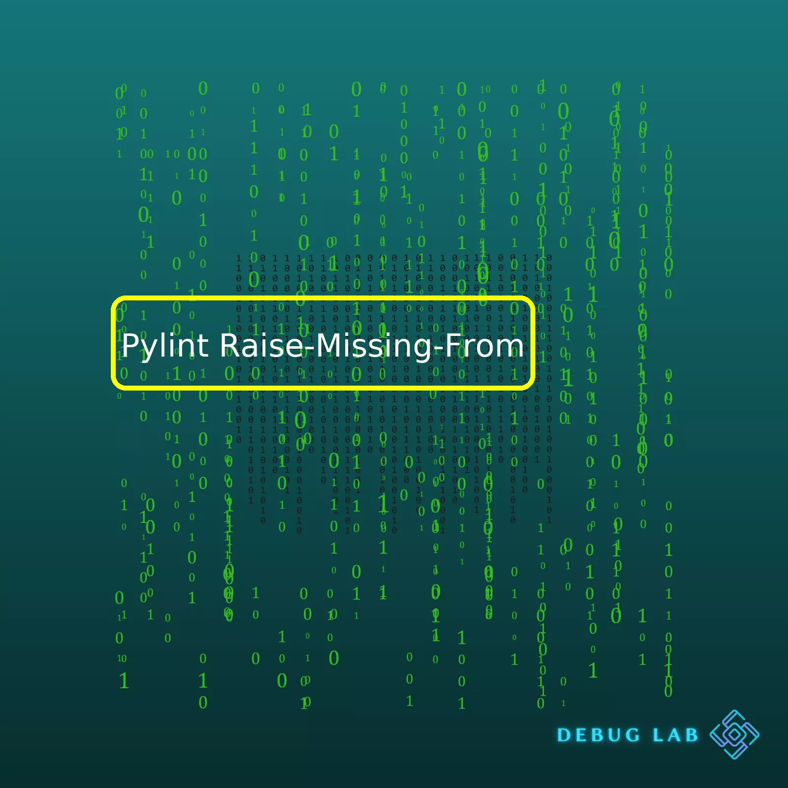 Pylint Raise-Missing-From