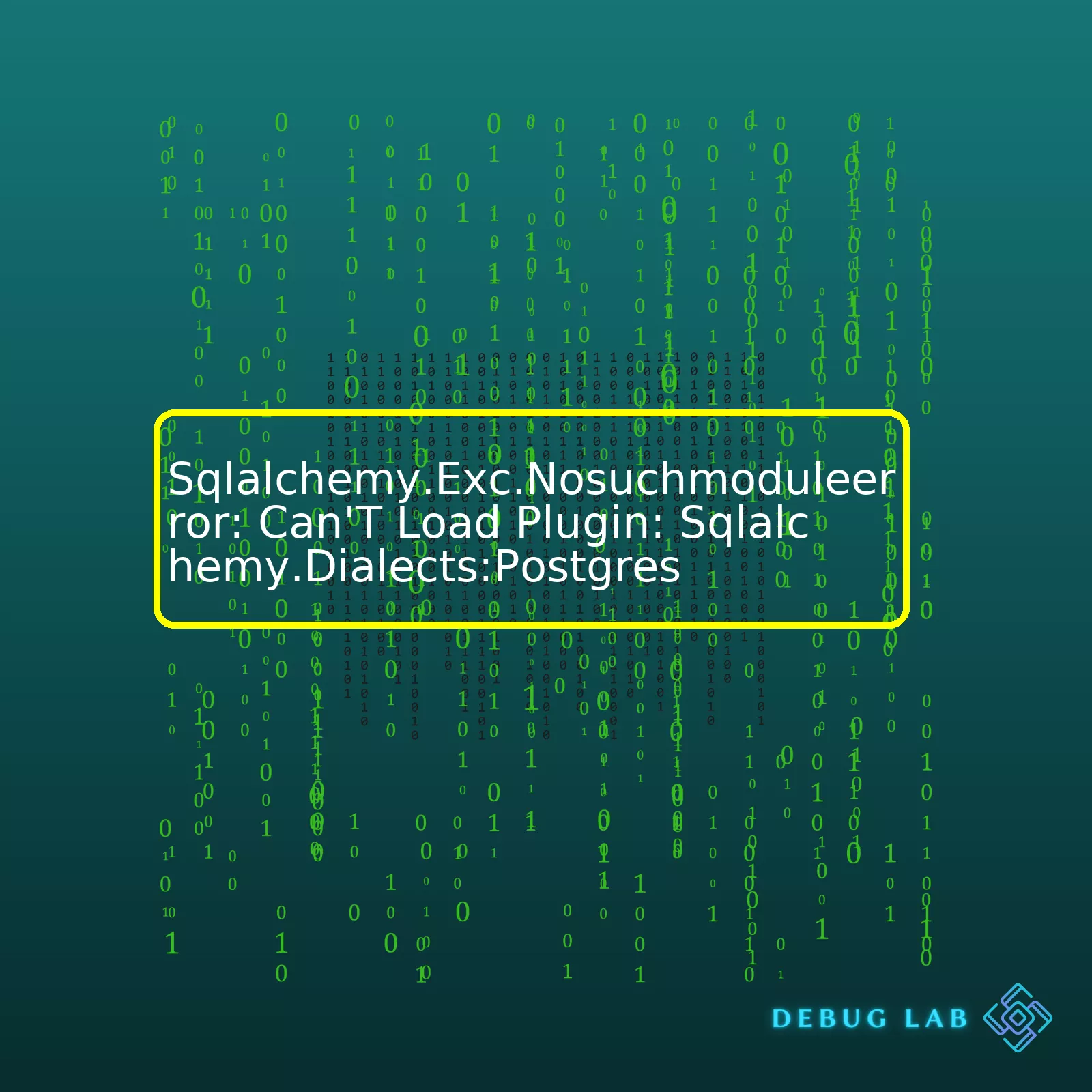 Sqlalchemy.Exc.Nosuchmoduleerror: Can'T Load Plugin: Sqlalchemy.Dialects:Postgres