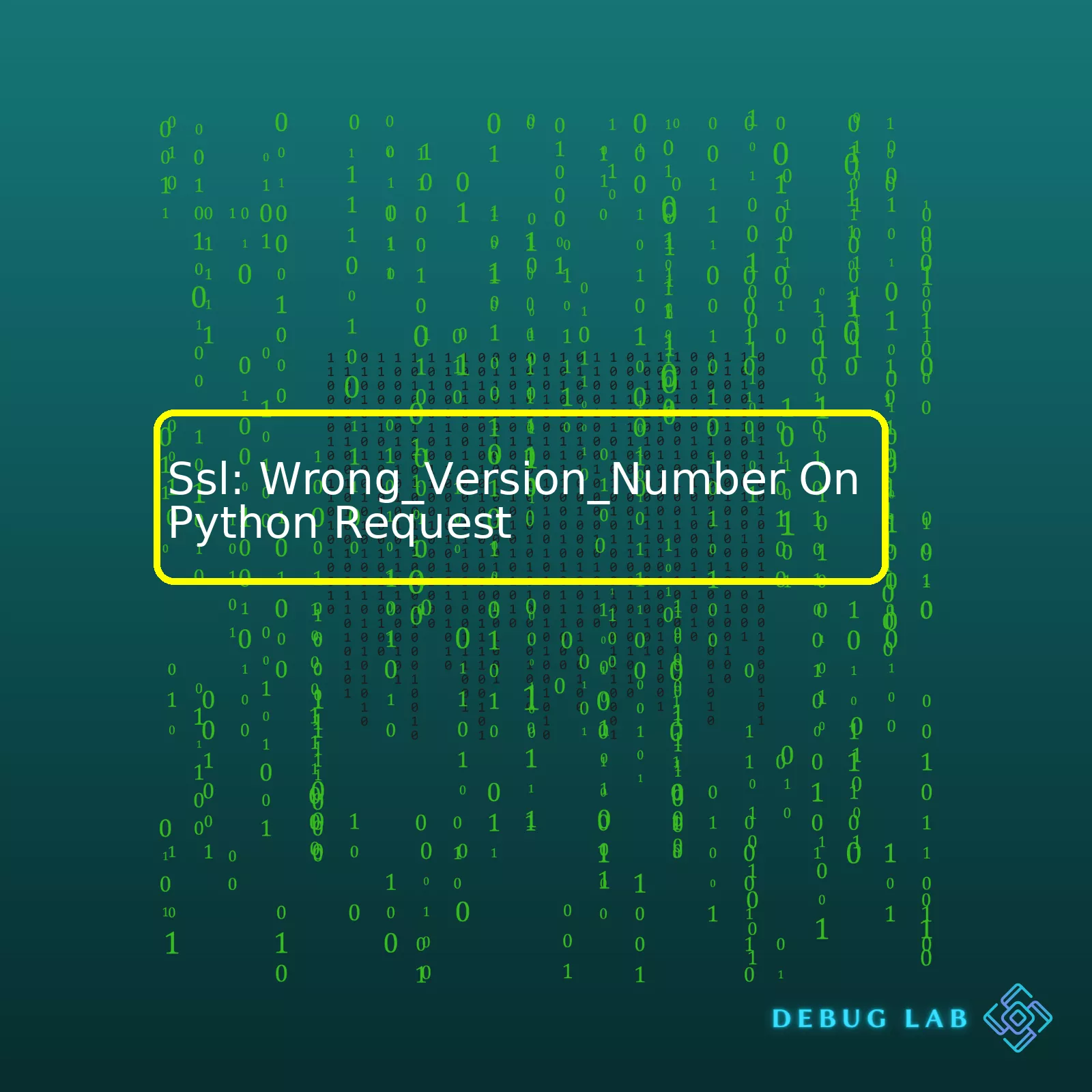 Ssl: Wrong_Version_Number On Python Request - Debug Lab