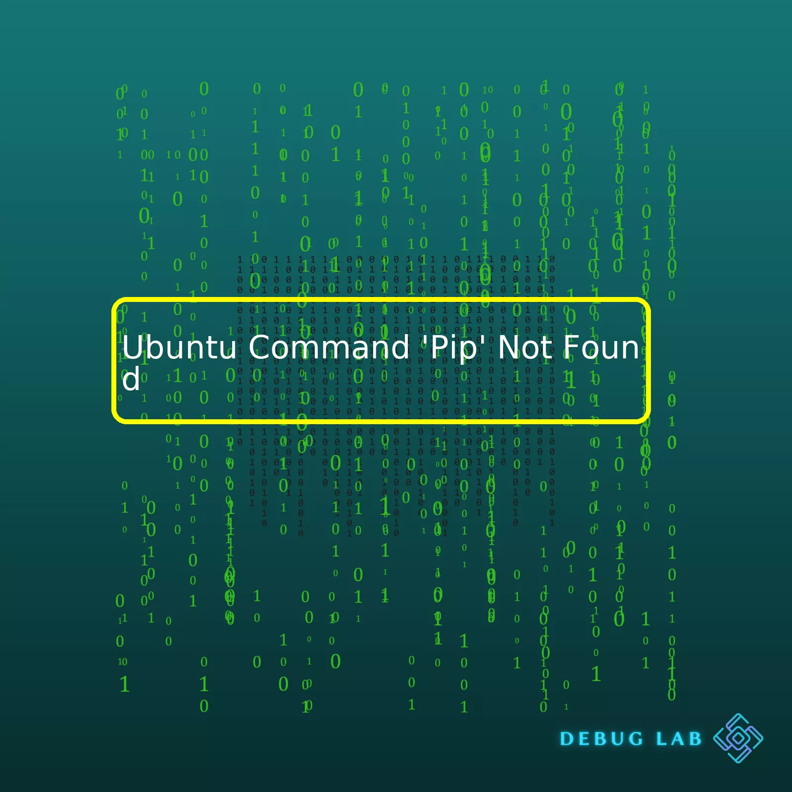 Ubuntu Command 'Pip' Not Found