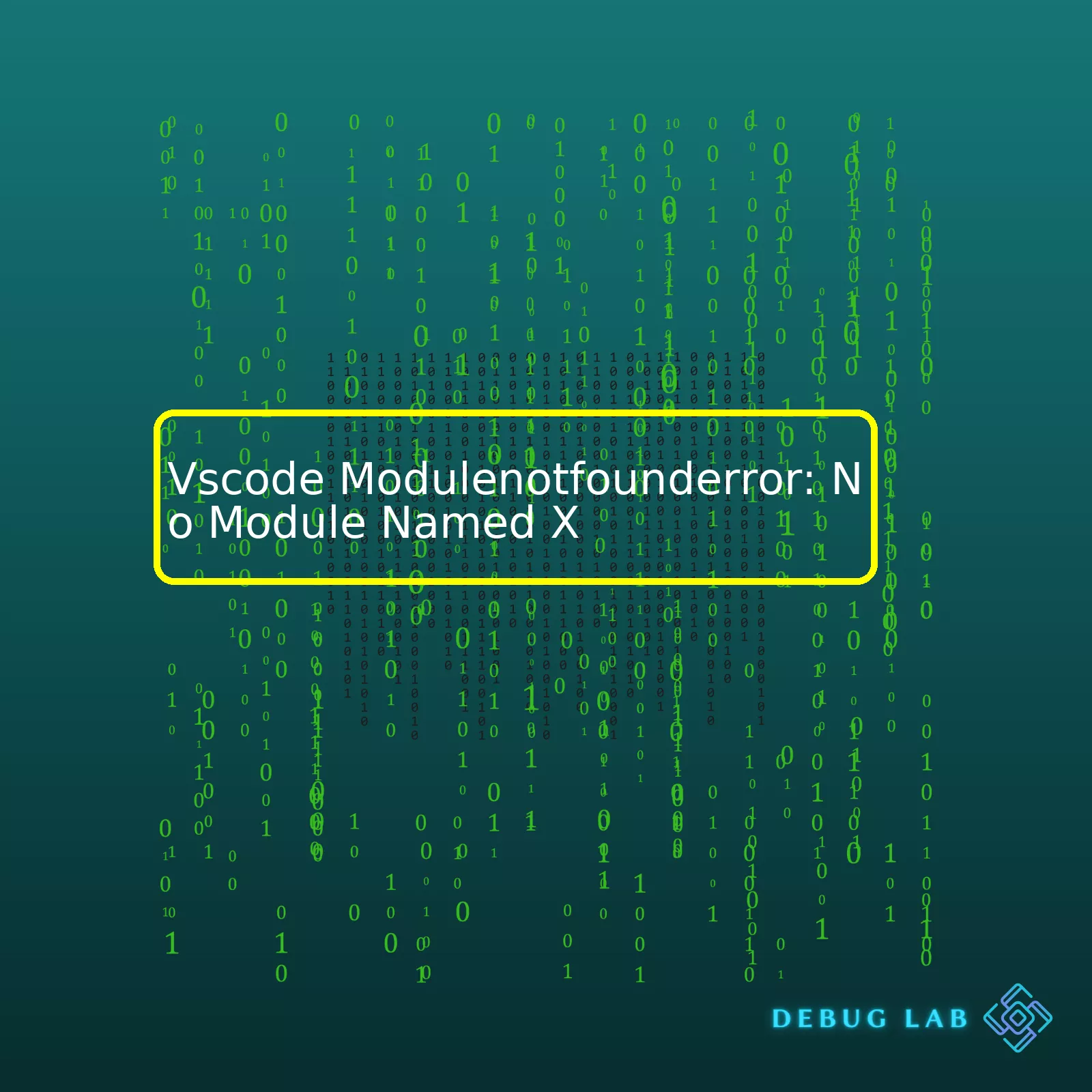 Vscode Modulenotfounderror: No Module Named X