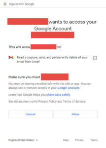 “Error 403: Access_Denied” From Google Authentication Web Api Despite Google Account Being Owner
