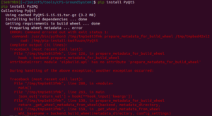 Attributeerror: Module ‘Sipbuild.Api’ Has No Attribute ‘Prepare_Metadata_For_Build_Wheel’ For Pyqt5 5.15.0