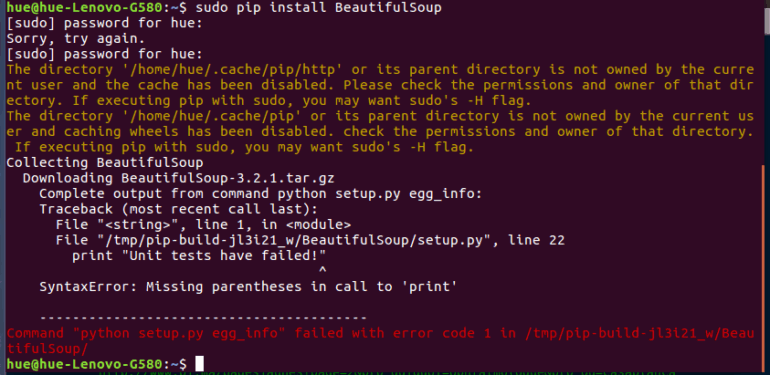 Command “Python Setup.Py Egg_Info” Failed With Error Code 1 In /Tmp ...
