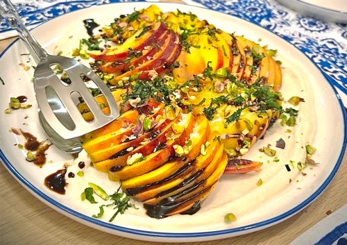 Grilled Peach & Honey