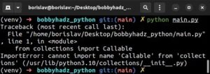 Importerror: Cannot Import Name ‘Iterable’ From ‘Collections’ In Python