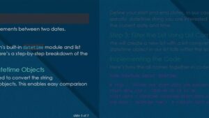 Python Generating A List Of Dates Between Two Dates