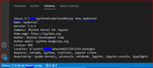 Python Requires Ipykernel To Be Installed