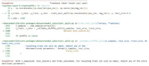 Valueerror: With N_Samples=0