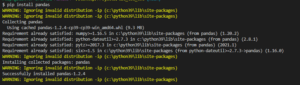 Warning: Ignoring Invalid Distribution -Ip (C:\Python39\Lib\Site-Packages) How Do I Fix This And What Does It Mean?