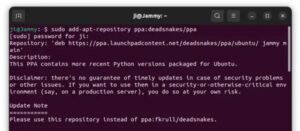 Why Cannot Add Ppa Deadsnakes?