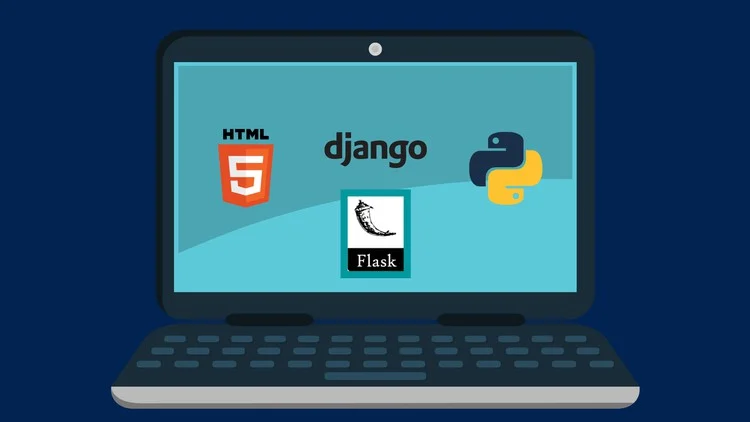 Flask web framework code on screen - HTML 5,Python,Flask Framework All In One Complete Course | Udemy