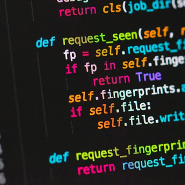 Python code on computer screen - Python challenges | Christ Church, University of Oxford