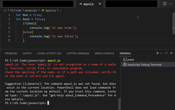 JavaScript error code - Error in VS Code, but not in my Index.html - JavaScript - The ...