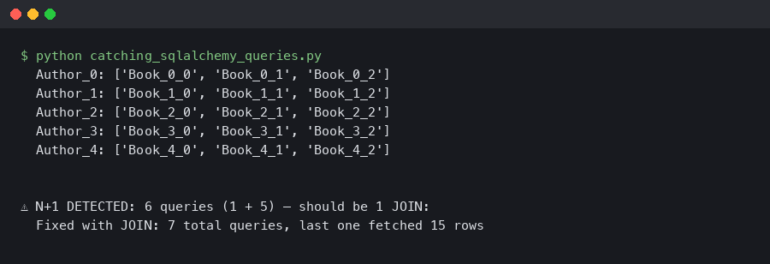 Catching SQLAlchemy N+1 Queries With Python Logging Before Production
