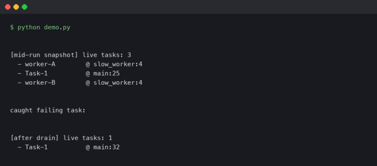 Tracing Async Python Bugs With aiomonitor in Production